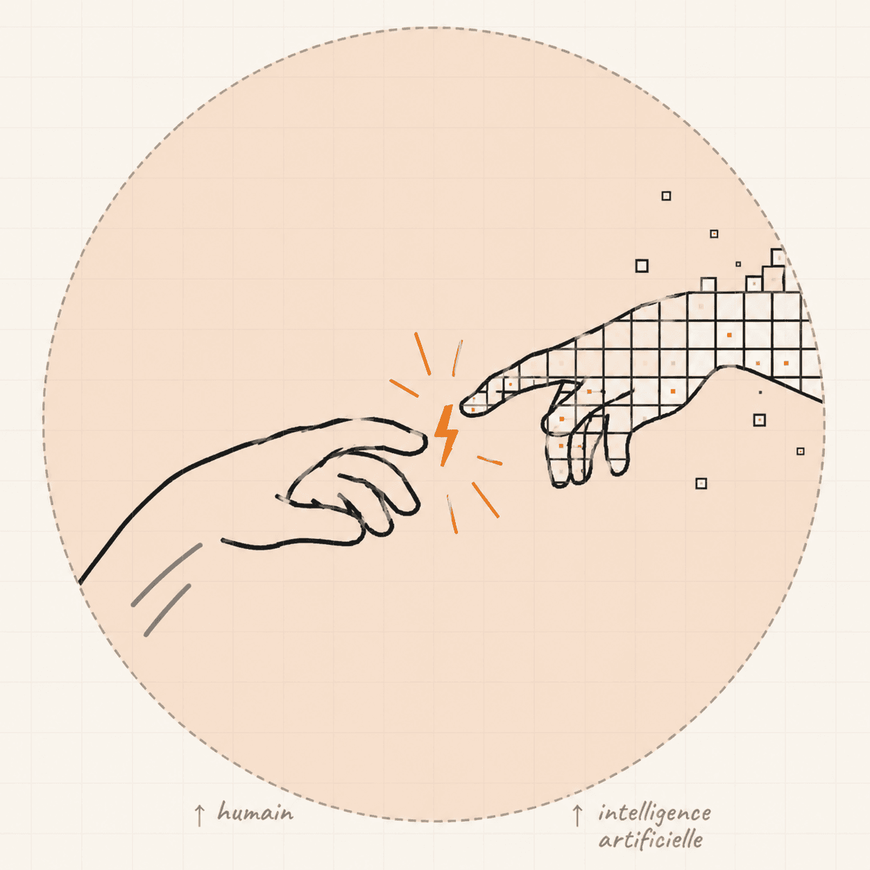 Humain et intelligence artificielle se rejoignent